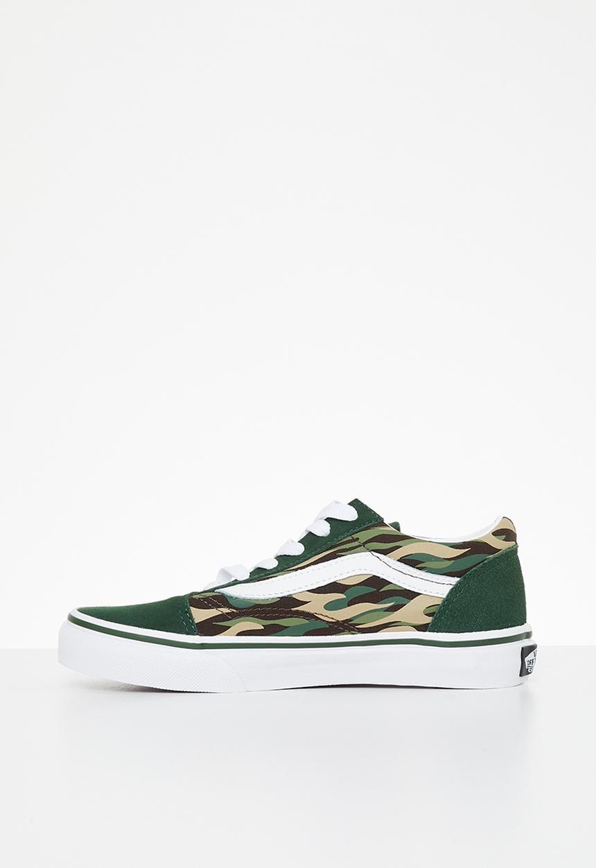 Vans - Uy old skool - flame camo green/multi