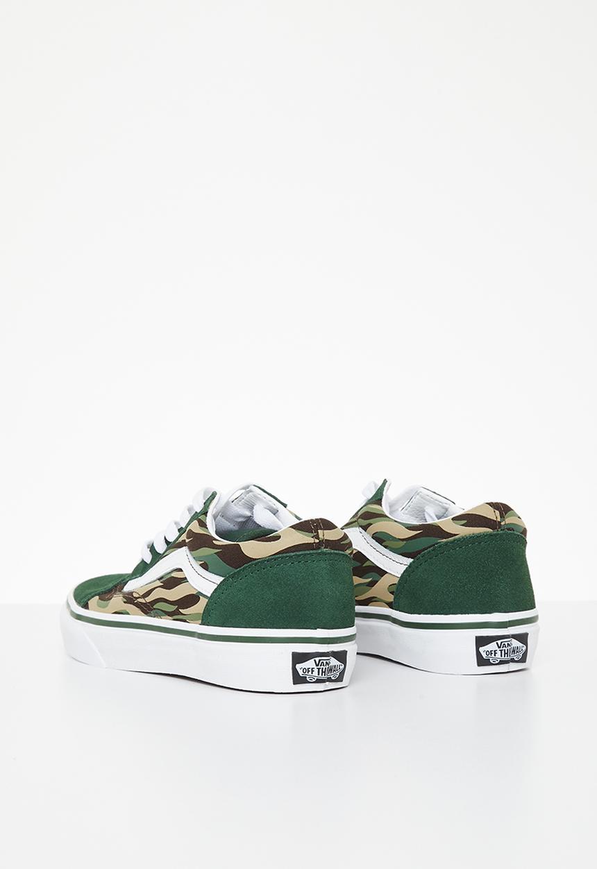 Vans - Uy old skool - flame camo green/multi
