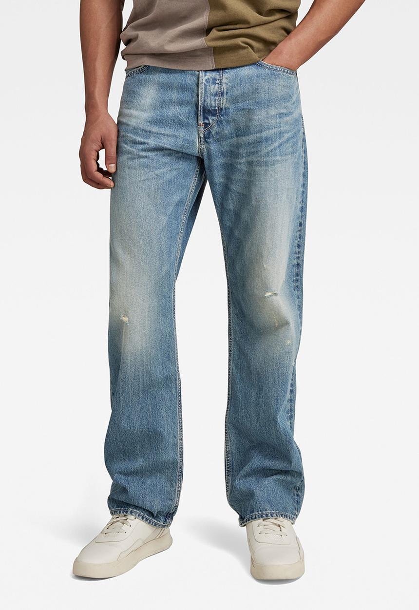 G-STAR - Dakota regular straight quasar denim - antique faded niagara destroyed