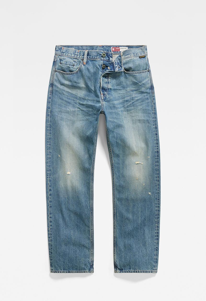 G-STAR - Dakota regular straight quasar denim - antique faded niagara destroyed