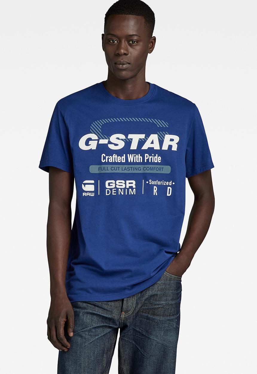 G-STAR - Old skool originals r t Compact jersey o - ballpen blue