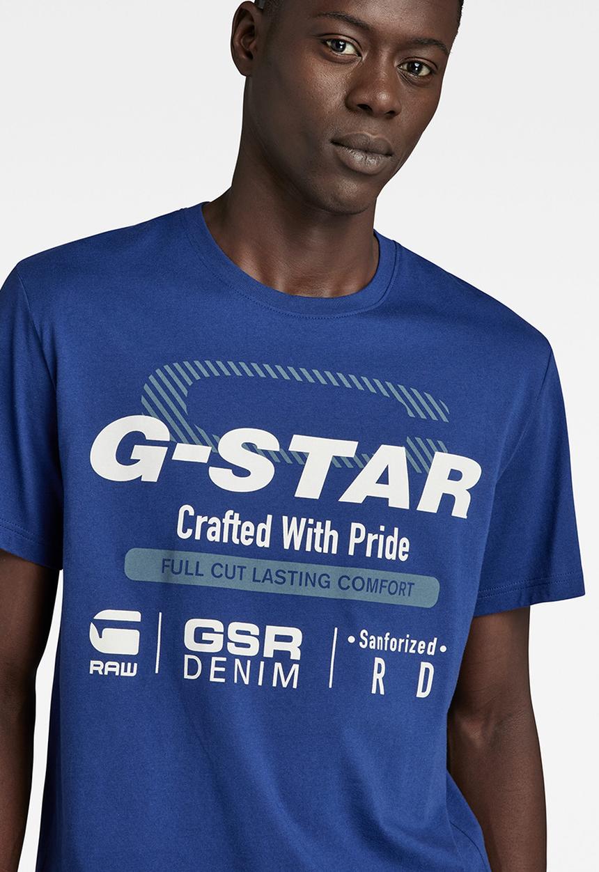 G-STAR - Old skool originals r t Compact jersey o - ballpen blue