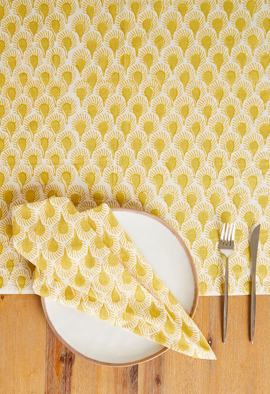 Sixth Floor - Ambar napkins set of 4 - yellow