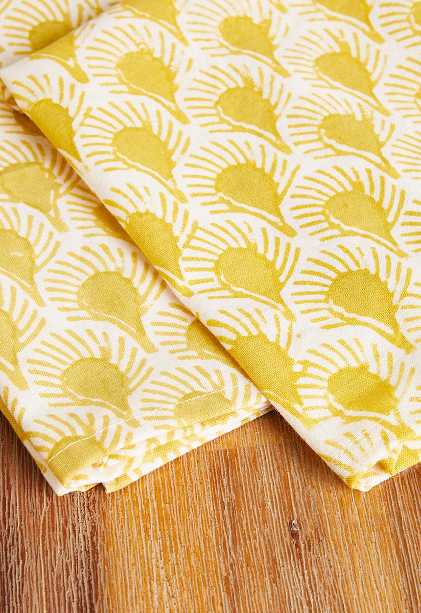 Sixth Floor - Ambar napkins set of 4 - yellow