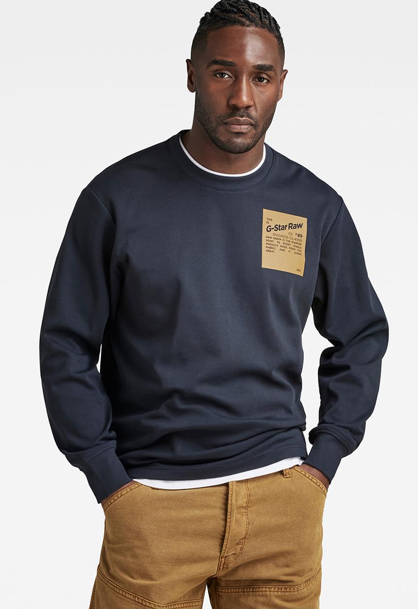 G-STAR - Tile back gr loose r t l\s Ventura interlock o - salute