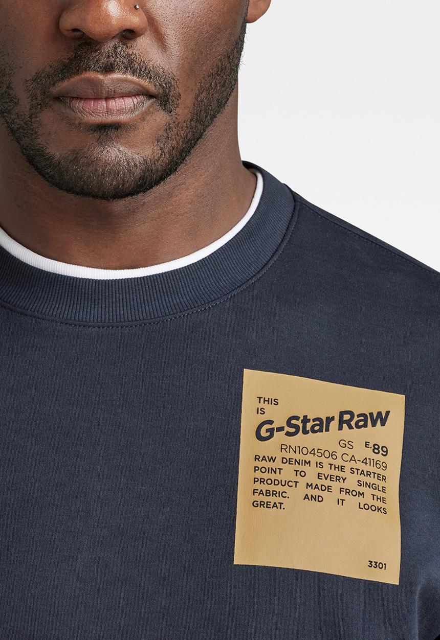 G-STAR - Tile back gr loose r t l\s Ventura interlock o - salute