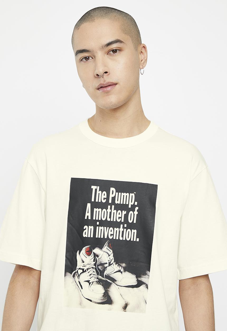 Reebok - Bb pump graphic tee - ecru