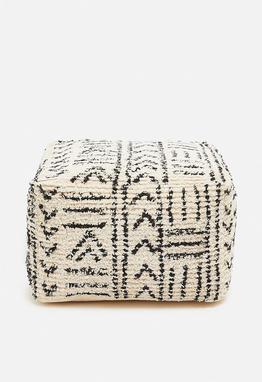 Sixth Floor - Ivy floor cushion - black