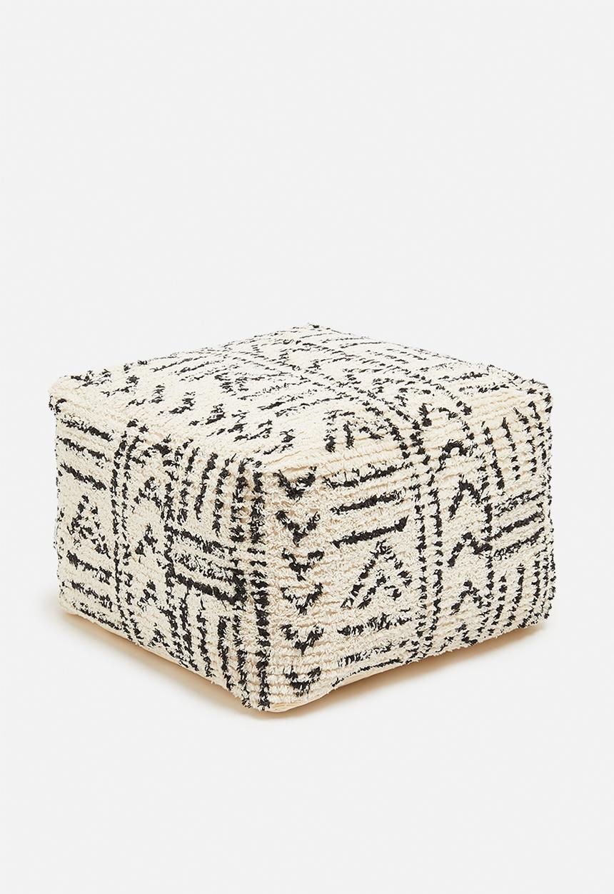Sixth Floor - Ivy floor cushion - black