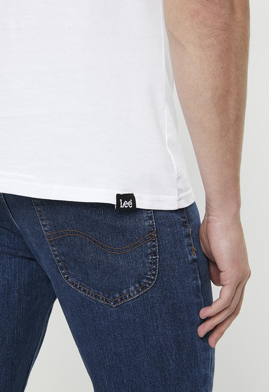 Lee  - Fits em all back print tee - white