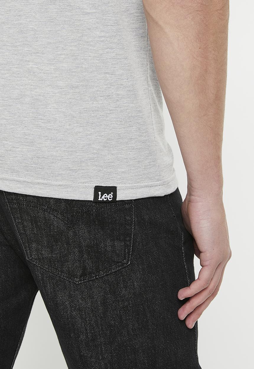 Lee  - Col block raglan tee - grey melange