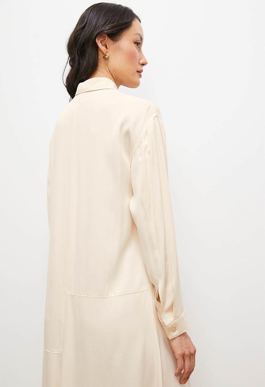 edit - Soft utility shirt dress - natural