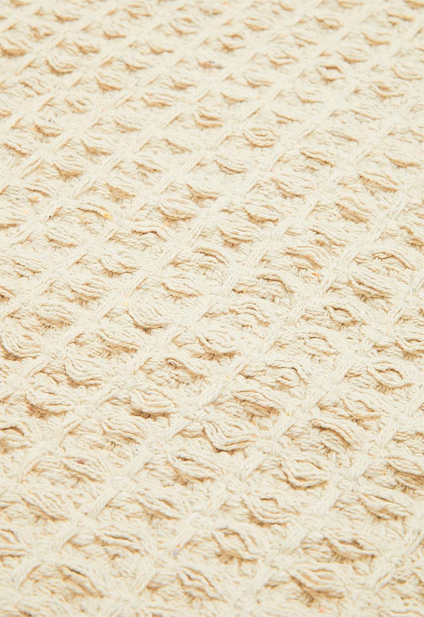 Sixth Floor - Cotton waffle bath runner - natural