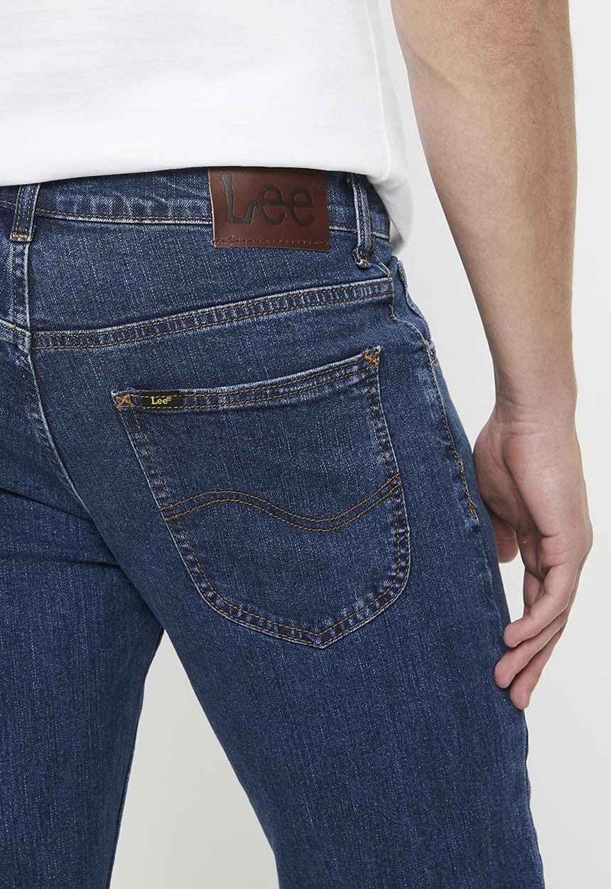Lee  - Brooklyn stretch regular straight - stonewash