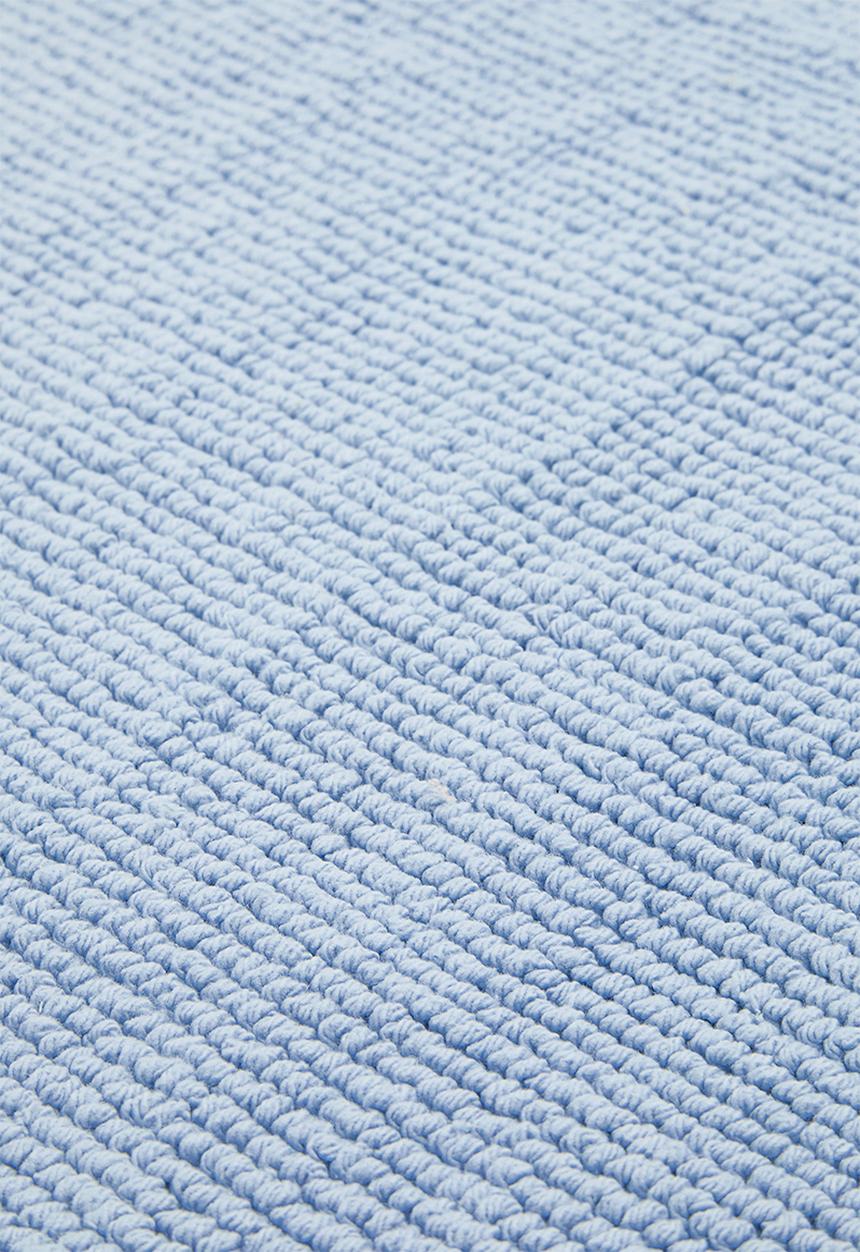 Sixth Floor - Plain cotton bath mat - blue