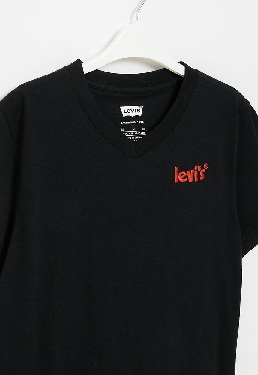 Levi’s® - Lvb short sleeve V-neck graphic - black