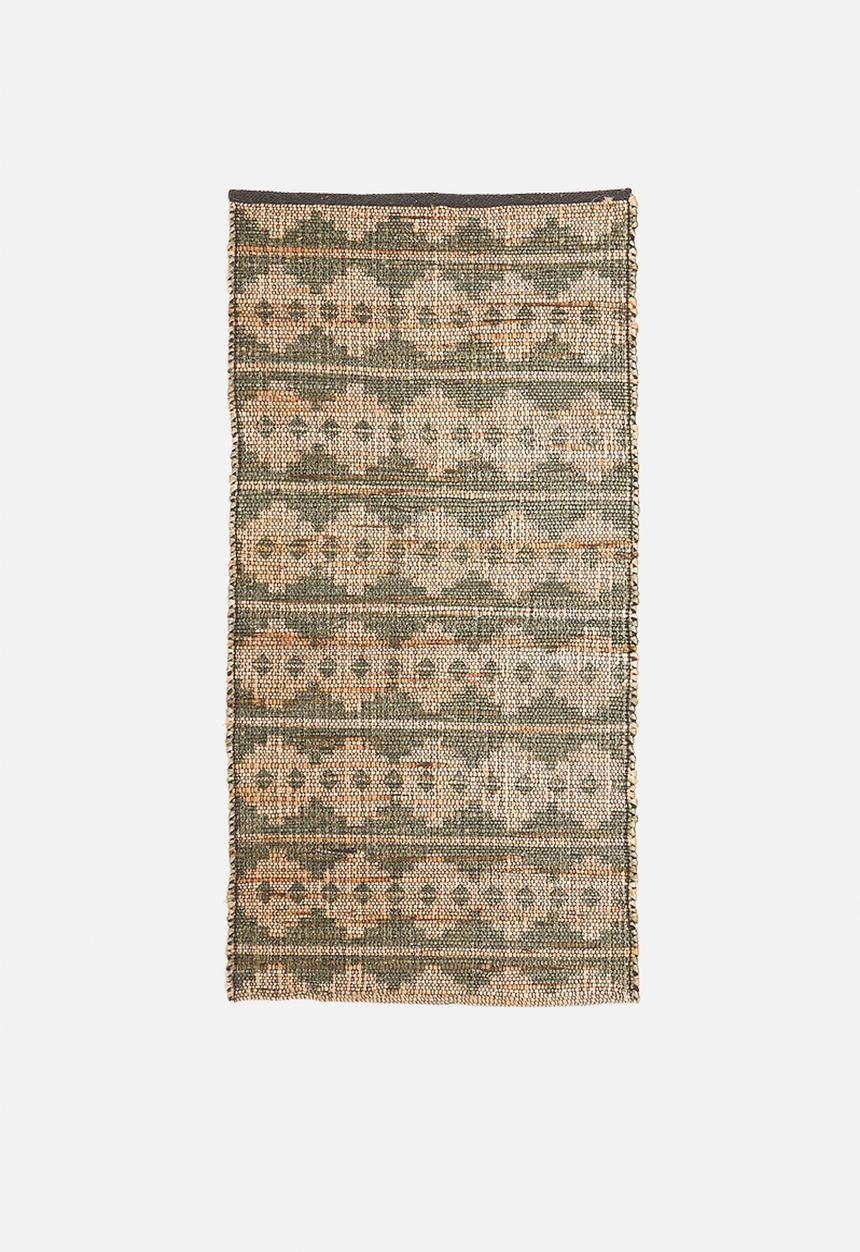 H&S - Naya jute & cotton runner - green