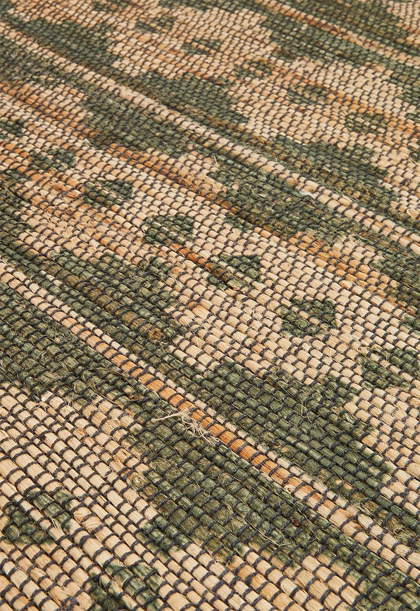 H&S - Naya jute & cotton runner - green