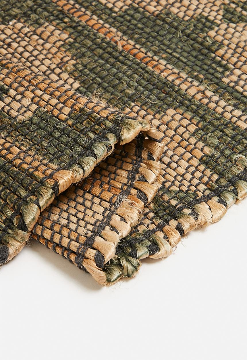 H&S - Naya jute & cotton runner - green