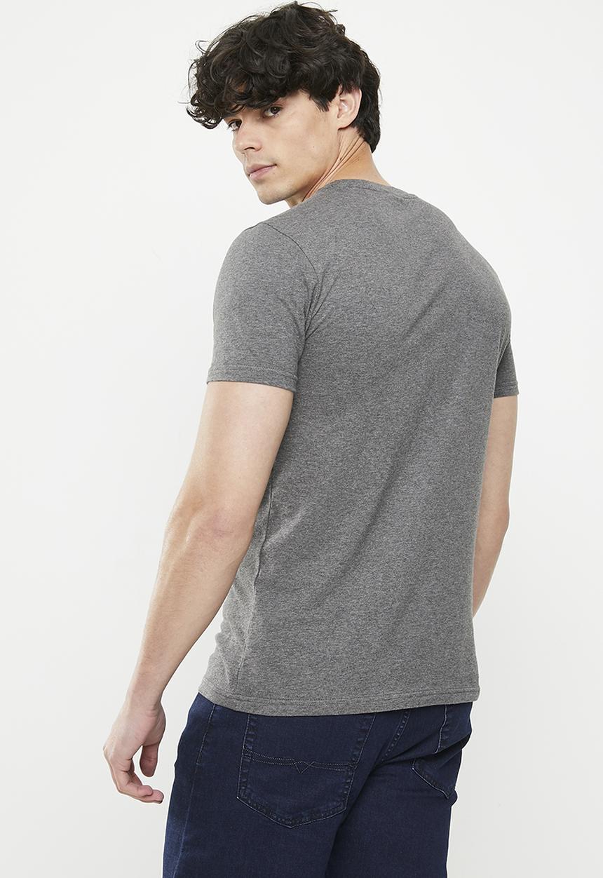 POLO - Mens crew neck T-shirt - dark grey 