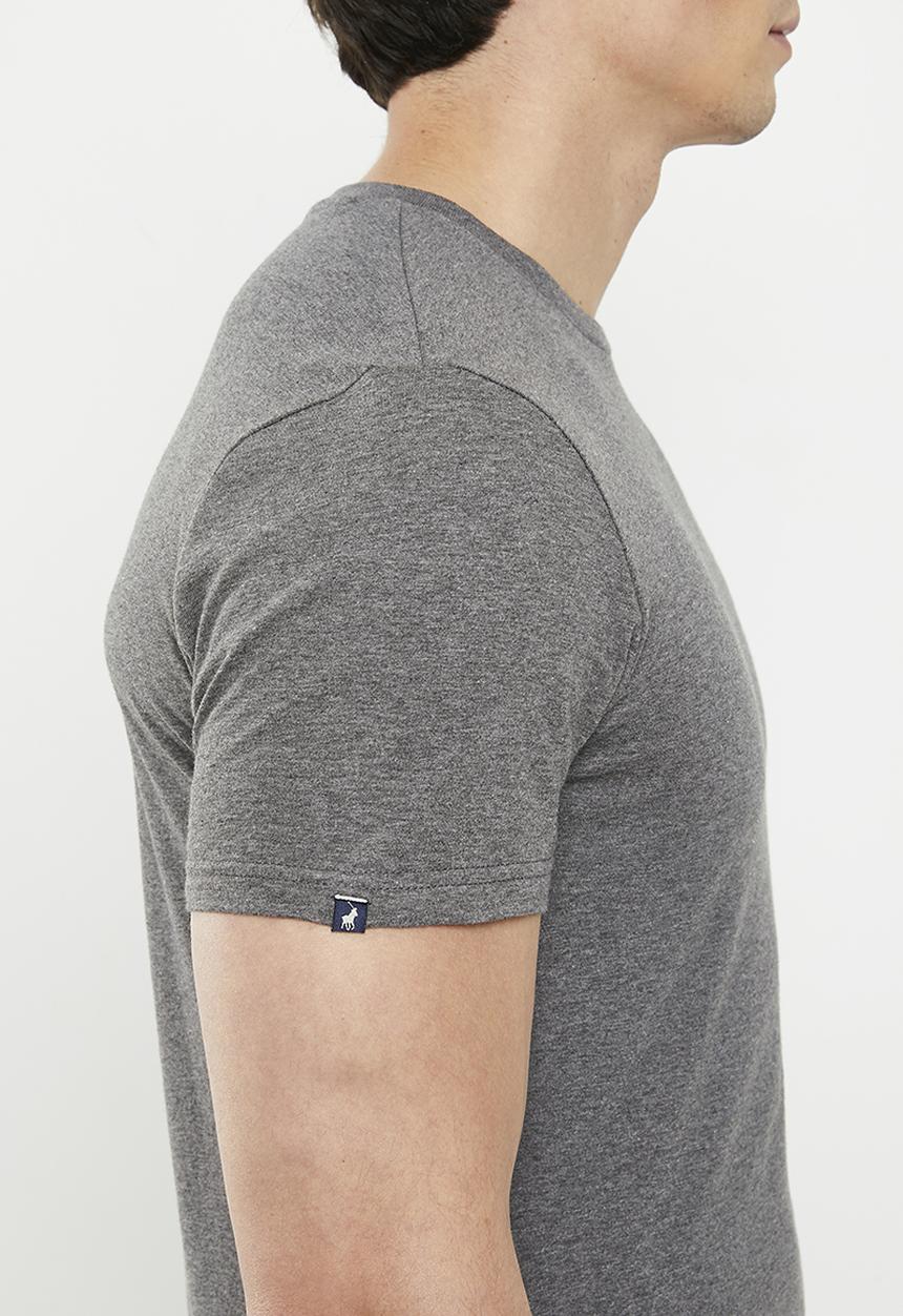 POLO - Mens crew neck T-shirt - dark grey 