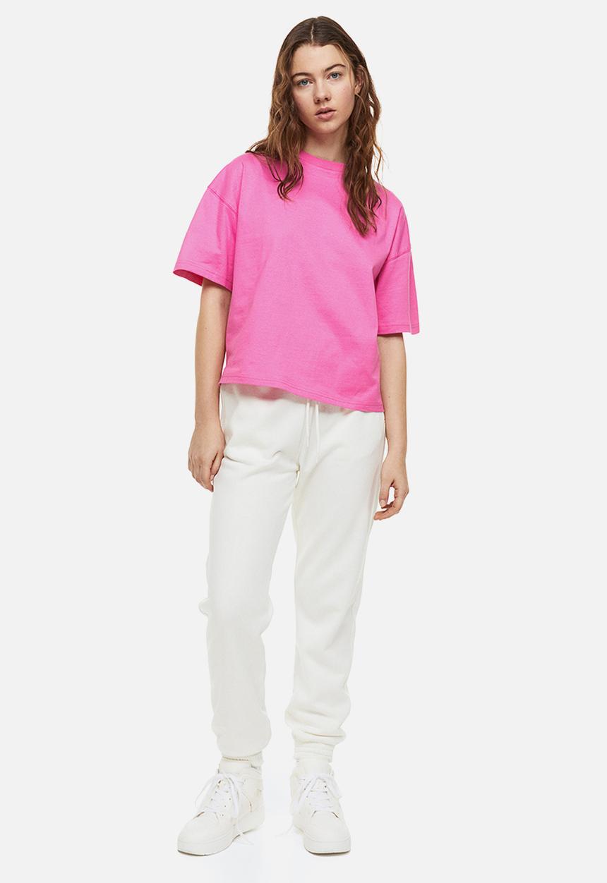 H&M - Oversized T-shirt - cerise 