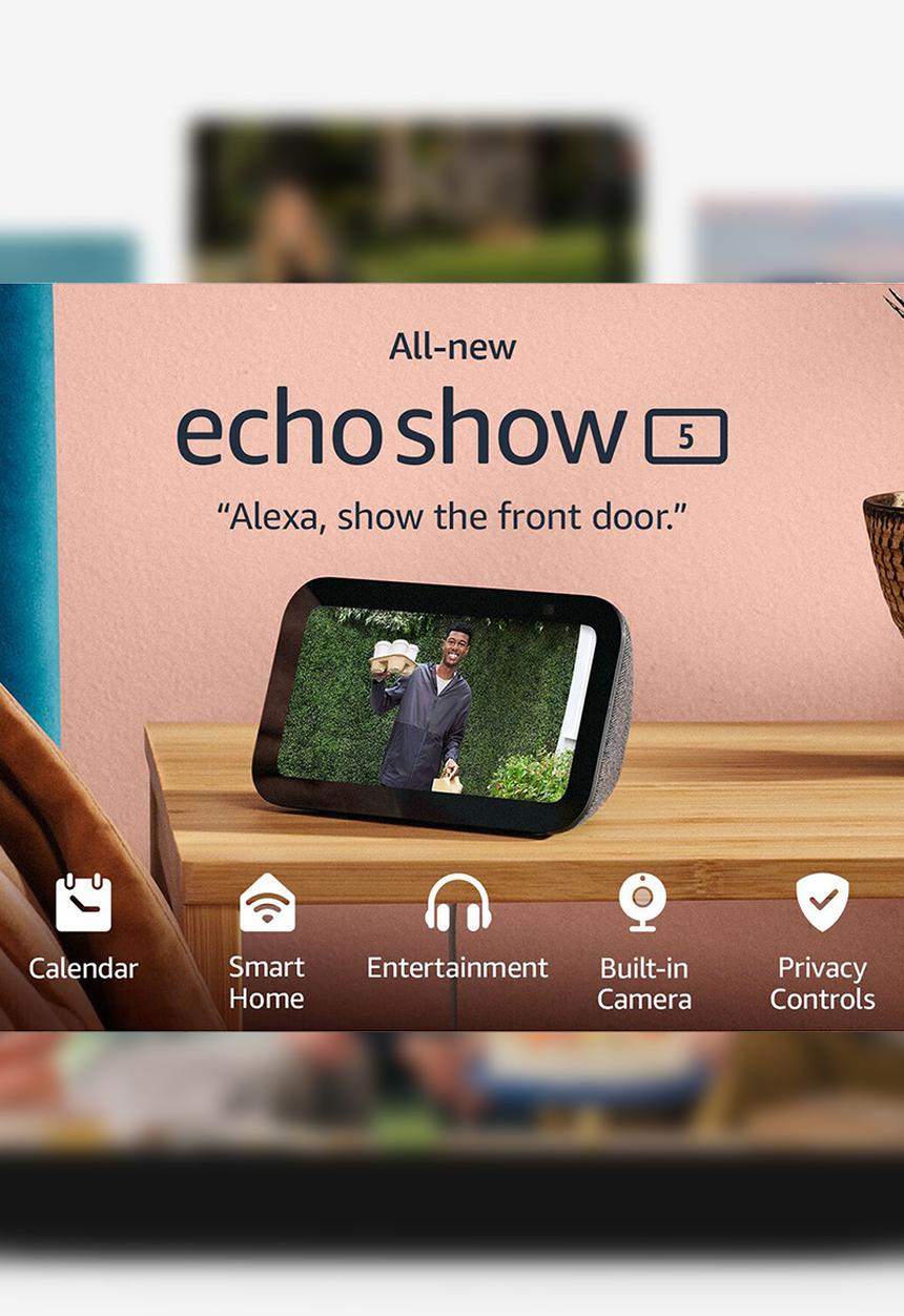 Amazon - Echo Show 5 (3rd Gen, 2023 release) - Charcoal