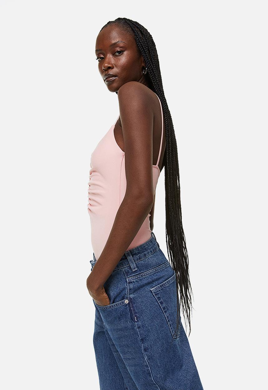 H&M - Gathered thong body - light pink