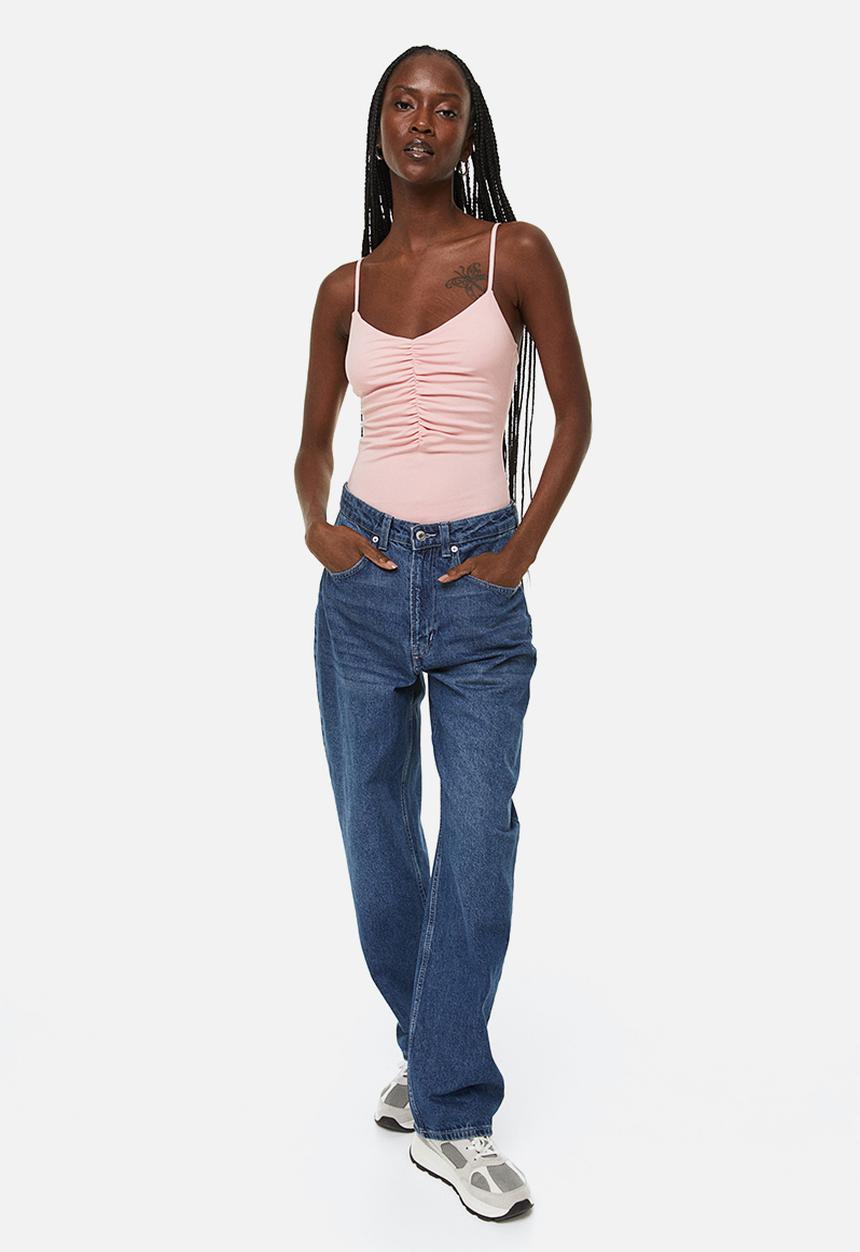 H&M - Gathered thong body - light pink
