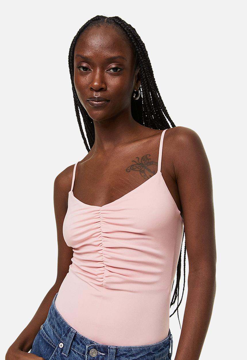 H&M - Gathered thong body - light pink