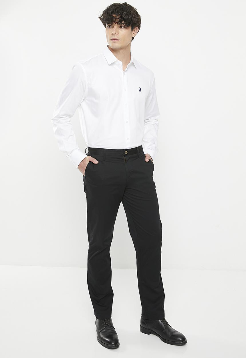 POLO - Mens essential cotton chino - black 