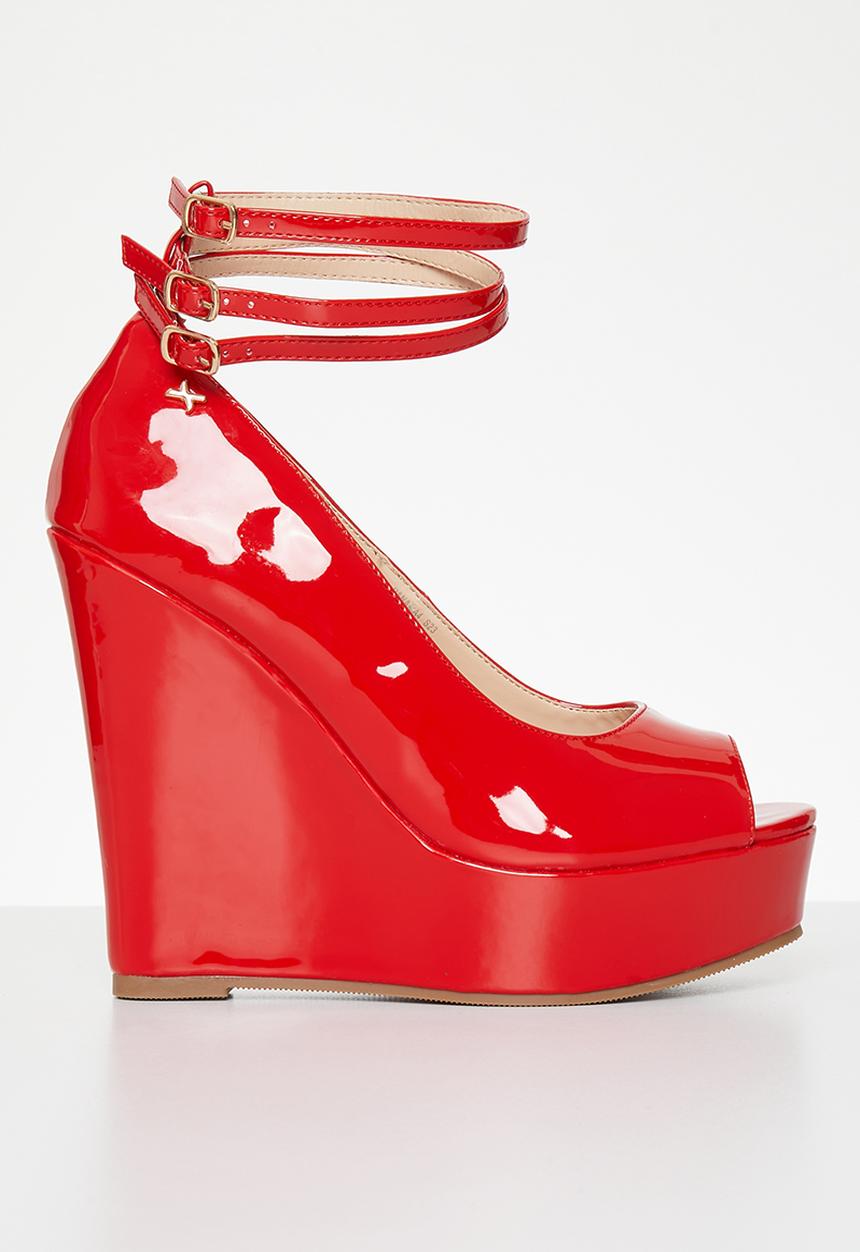Rock & Co - Panama 4 wedge heel - red