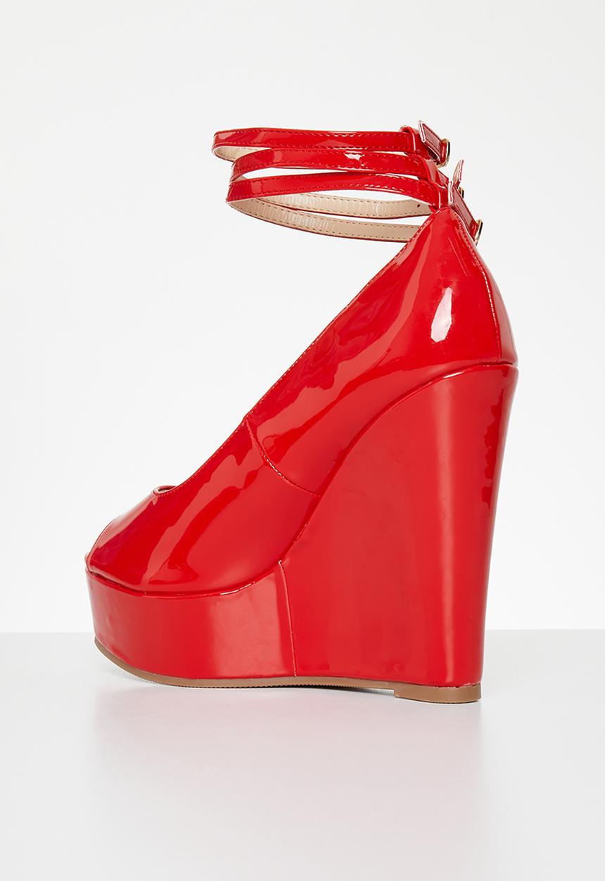 Rock & Co - Panama 4 wedge heel - red