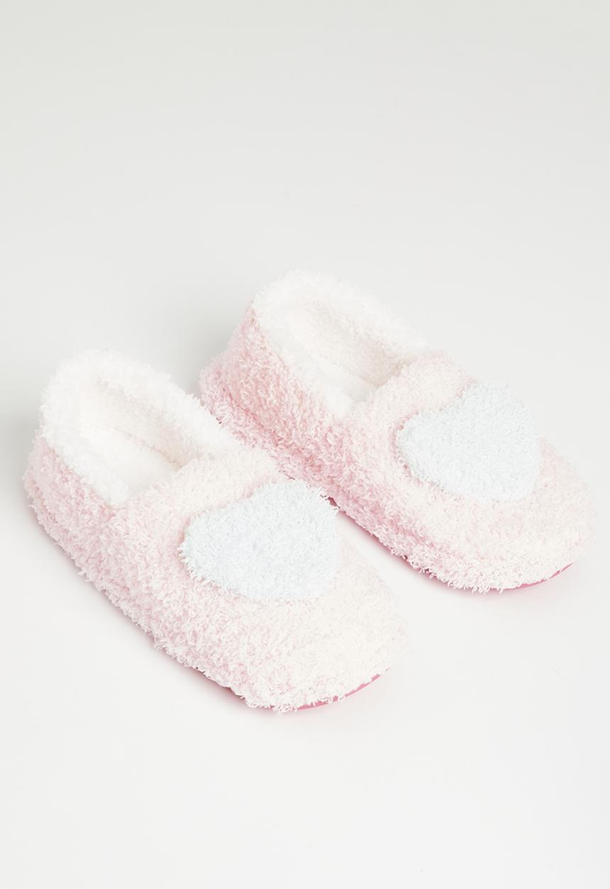 Superbalist - Closed toe heart slipper - pink & blue