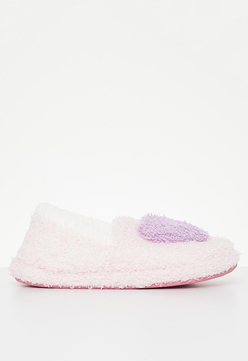 Superbalist - Closed toe heart slipper - purple & pink 