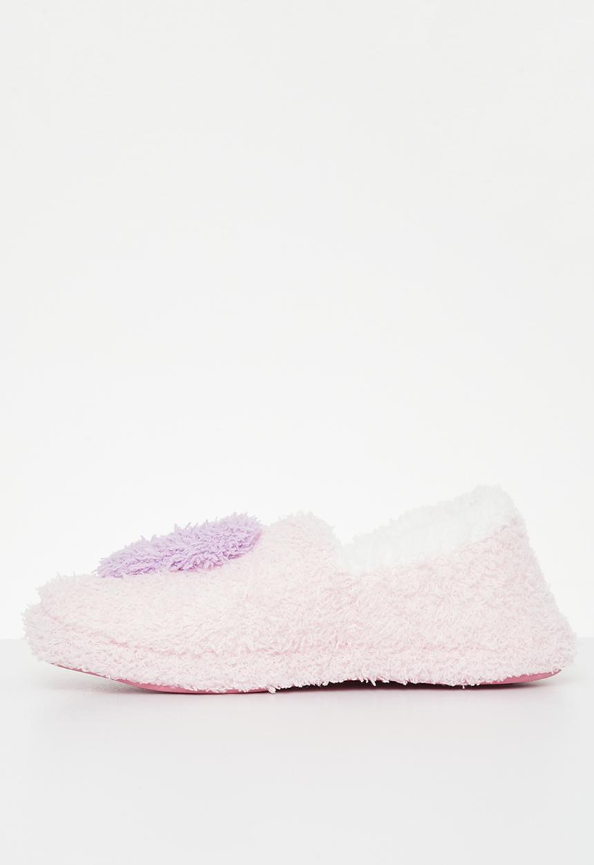 Superbalist - Closed toe heart slipper - purple & pink 