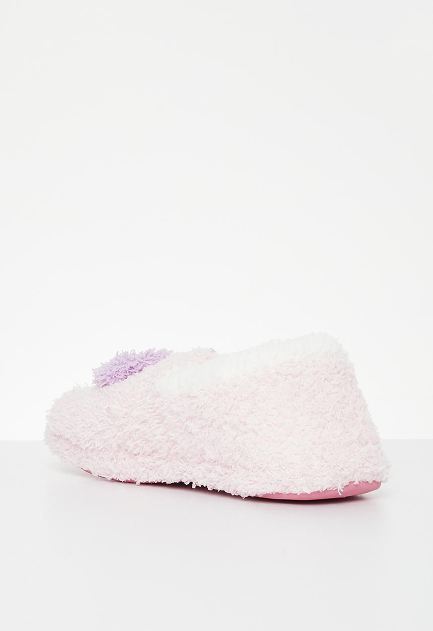 Superbalist - Closed toe heart slipper - purple & pink 