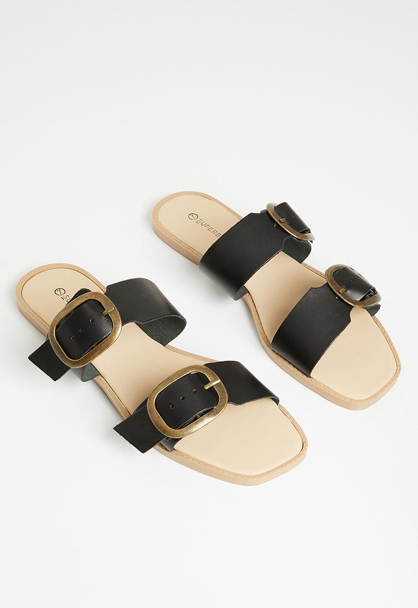 Superbalist - Nora buckle slide - black