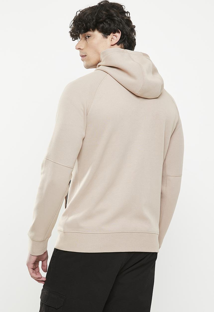 Superdry. - Code tech zip hood - warm grey
