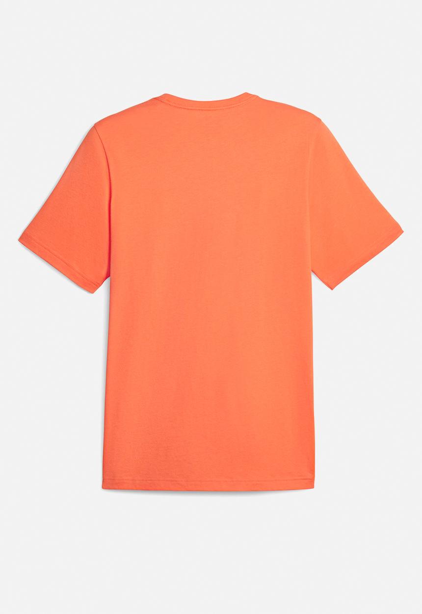 PUMA - Ess+ 2 col logo tee - peach 