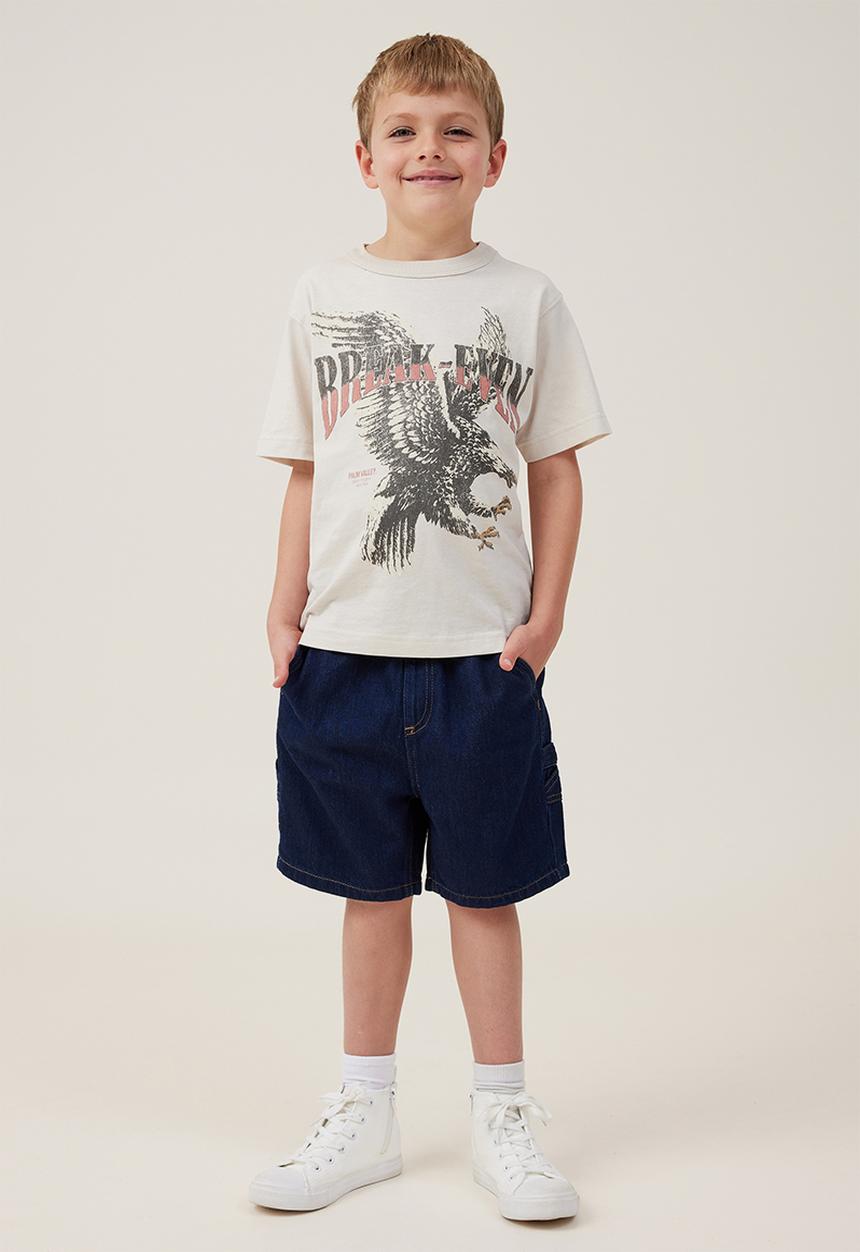 Cotton On - Balloon fit worker short - 90 s sorrento dark blue