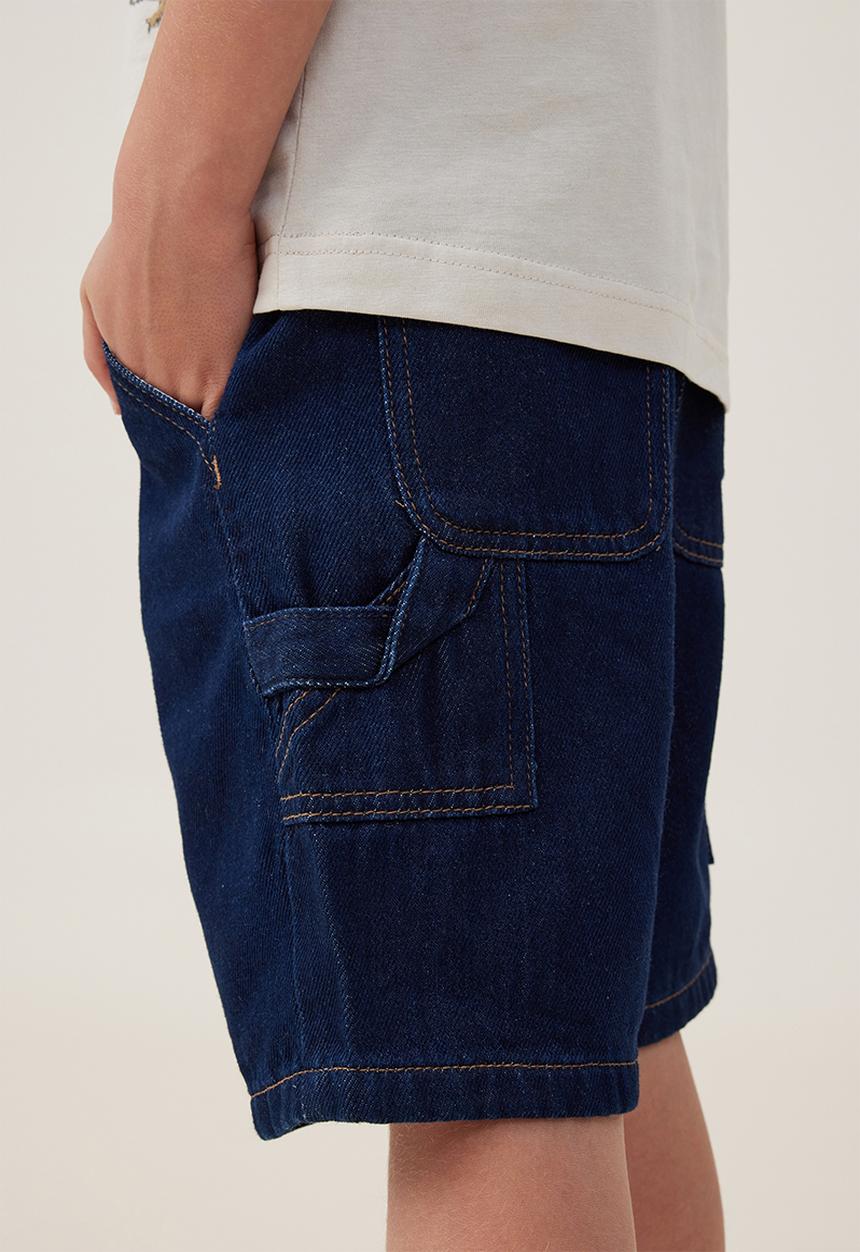 Cotton On - Balloon fit worker short - 90 s sorrento dark blue