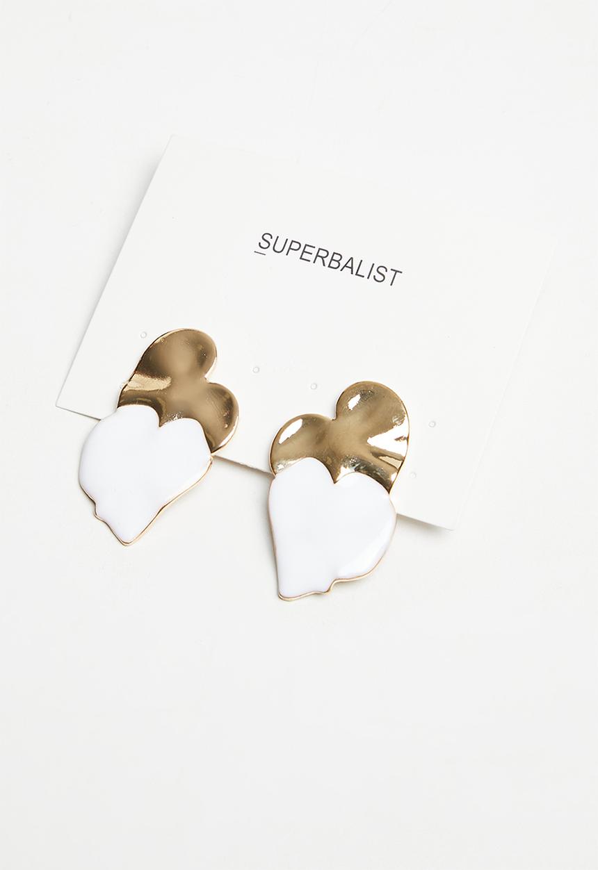 Superbalist - Claire earrings - cream & gold
