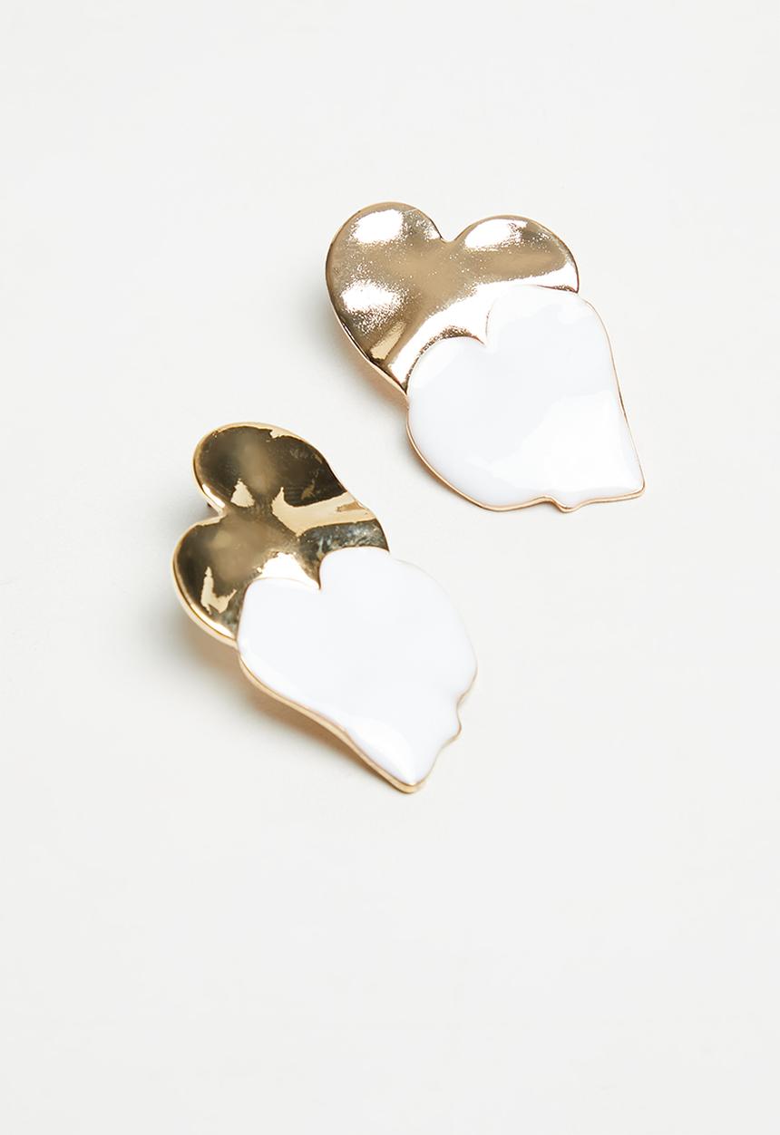 Superbalist - Claire earrings - cream & gold