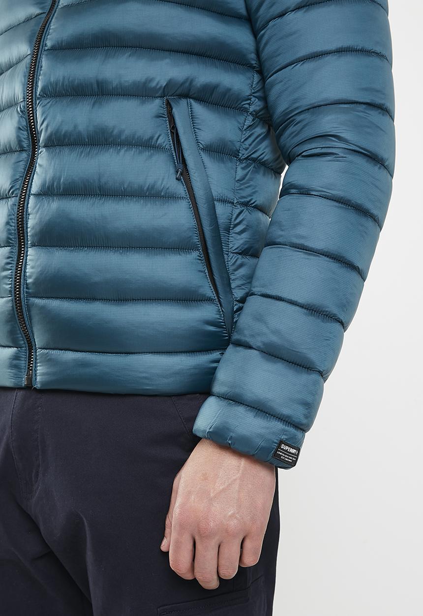 Superdry. - Code lwt sport padded jacket - blue bottle