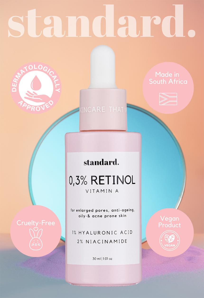 Standard Beauty - 0,3% Retinol Serum with Niacinamide & Hyaluronic Aicd 