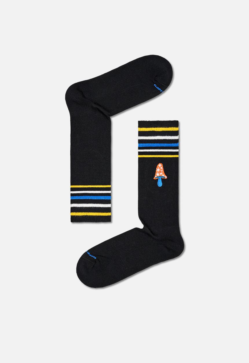 Happy Socks - Fungi's gonna funky crew sock - black
