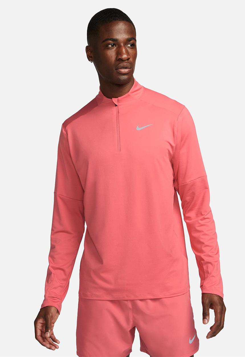 Nike - Dri-FIT 1/2-zip running top - adobe pink