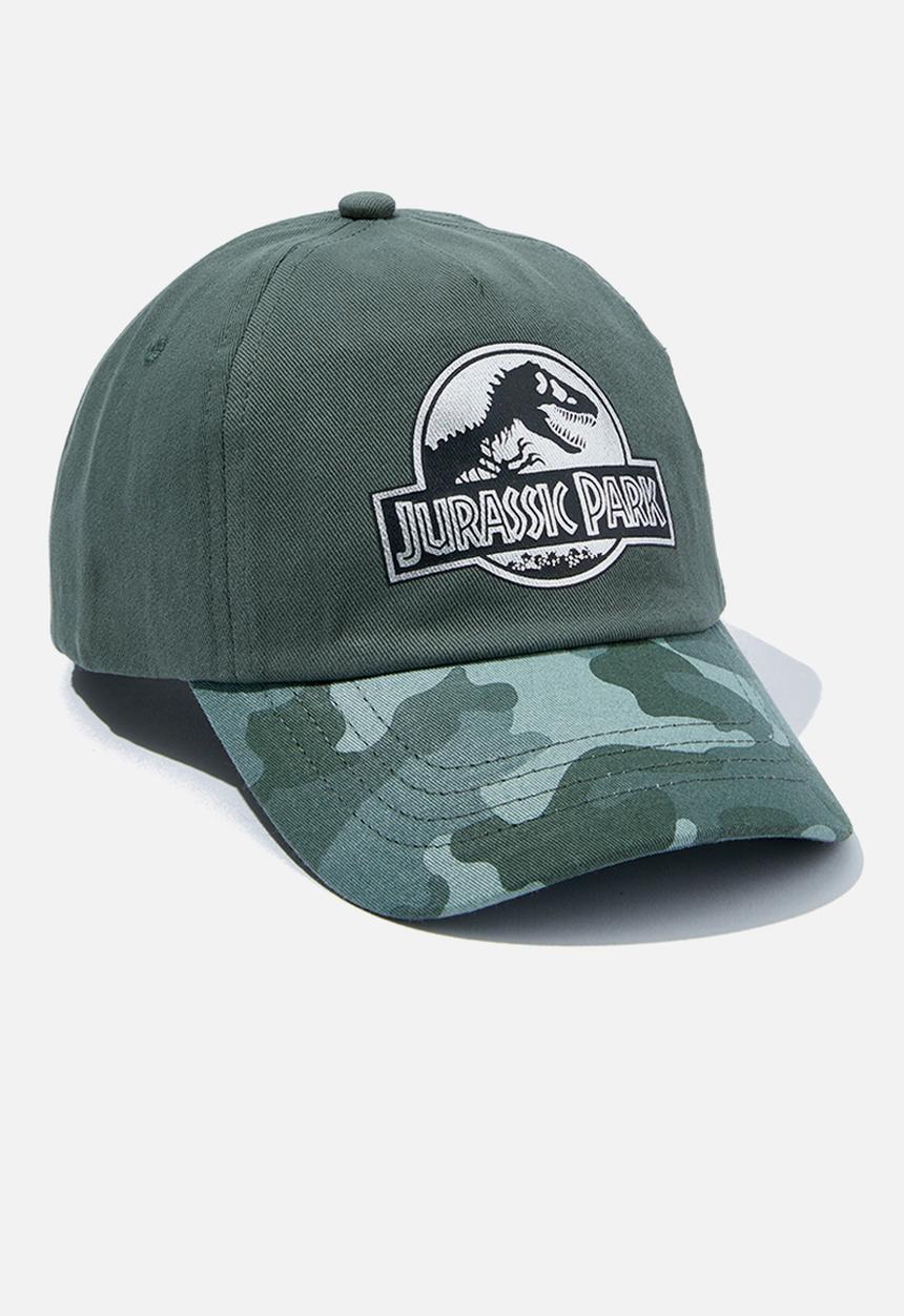 Cotton On - Kids licensed cap - lcn uni jurassic park/swag green