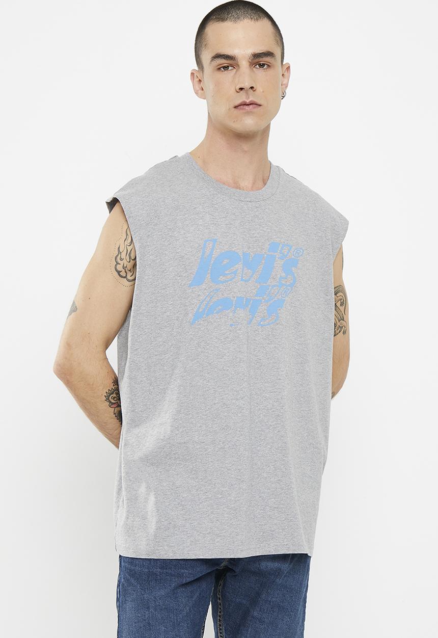 Levi’s® - Graph cali muscle tank z poster logo tan - grey 